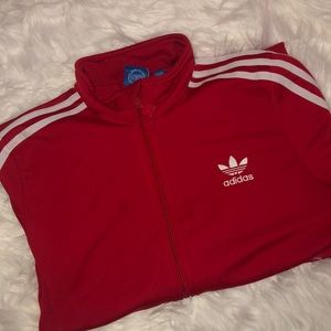 Adidas track jacket zip up